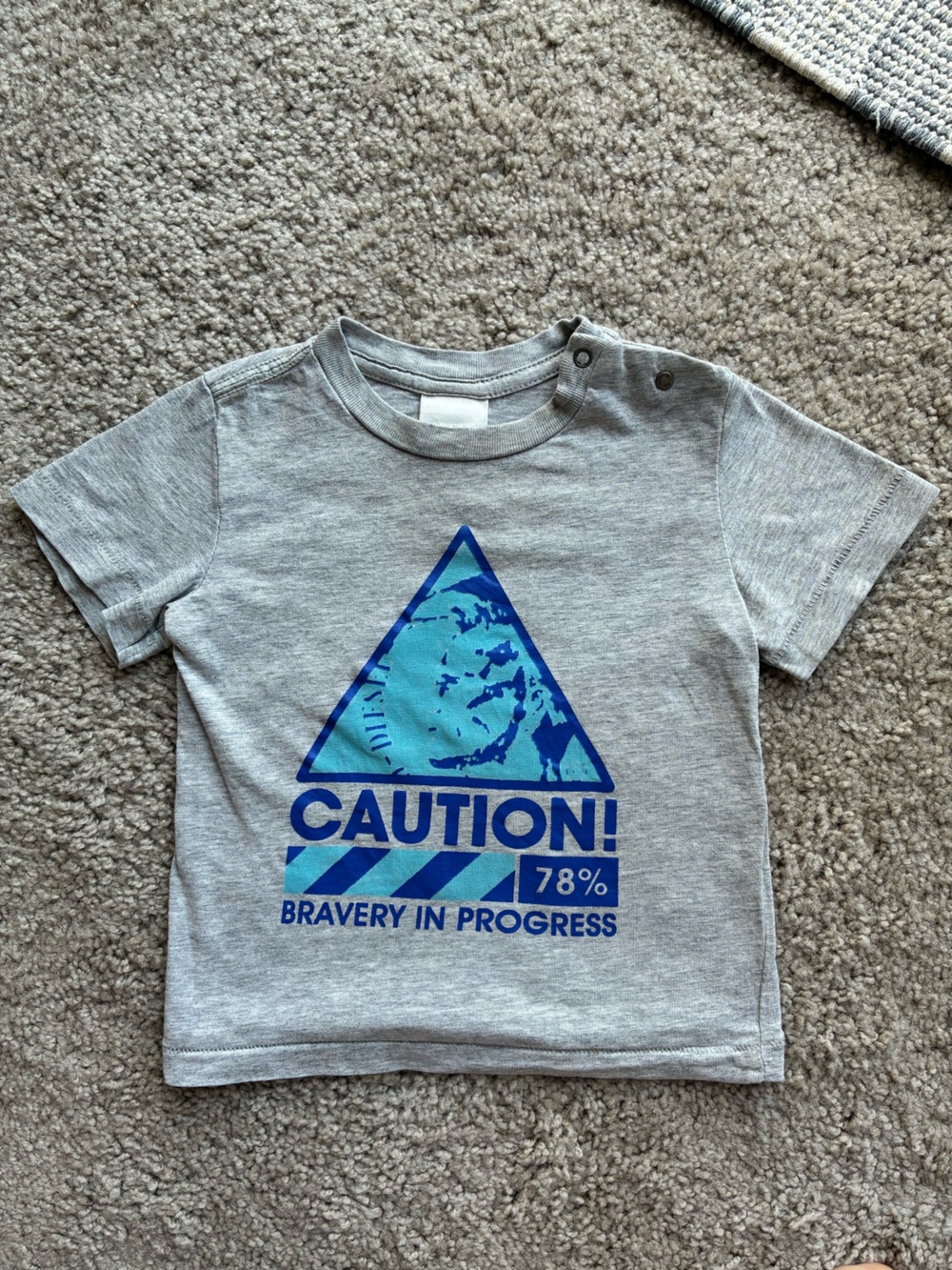 Diesel Gray Crewneck Baby Tee with Graphic